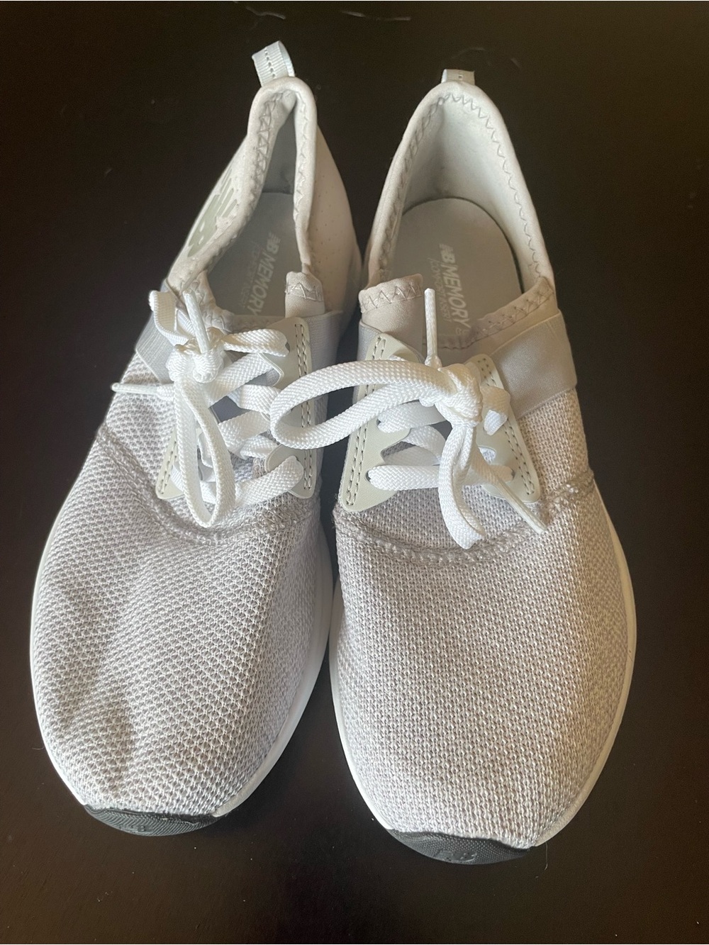 New Balance Women's White Slip-On Mesh Sneakers